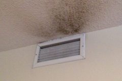 Air vent with black stuff blowing out in need of vent cleaning