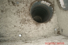 Dirty insulated ductwork supply plenum