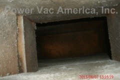 air duct cleaning before photo ductboard in an apartment
